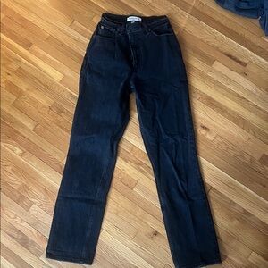Abercrombie & Fitch Women's Black Straight Leg Jeans